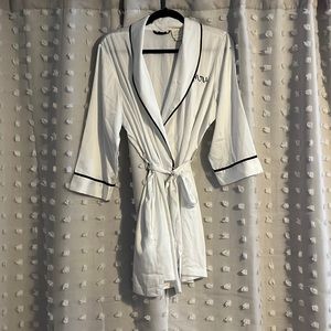Kate Spade Bridal Mrs Satin Robe in L/XL